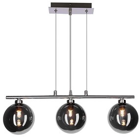 Lampa wisząca na przewodzie SOMUL 3xG9/20W/230V przydymiona czerń