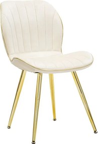 Zestaw 2 Krzeseł VKH383, Beżowy, 46x58x77 cm, Kendra Home