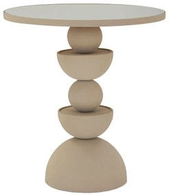 Stolik kawowy z lustrzanym blatem DUNE, Ø 45 cm