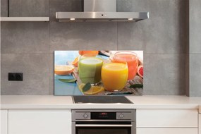 Szklany Panel Koktajle kolorowe szklanki