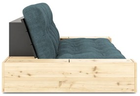 Niebieska sztruksowa rozkładana sofa 244 cm Base – Karup Design