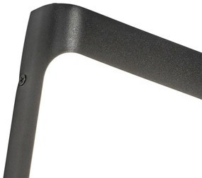 Zewnetrzna Designerska lampa ścienna zewnętrzna czarna z LED IP44 z czujnikiem zmierzchu - Khuvan Nowoczesny Oswietlenie zewnetrzne