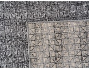 Dywan zewnętrzny Ibiza Trójkąty szary 280 cm x 370 cm