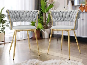 Komplet dwóch nowoczesnych krzeseł Archie DC-1141