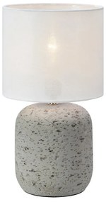 Szara lampa stołowa z tekstylnym kloszem (wysokość 33 cm) Montagna – Markslöjd