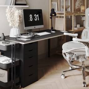 Ergonomiczny fotel z regulowanym podnóżkiem Brave V-Kinetic szary