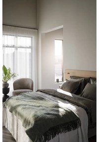 Zagłówek z litego drewna dębowego w naturalnym kolorze 240x79 cm Whitmore – Rowico