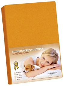 Prześcieradło jersey z elastanem pomarańczowe, 90x 200 cm, 90 x 200 cm
