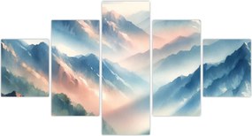 Obraz - Akwarelowe góry (125x70 cm)