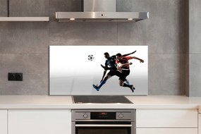 Szkło do Kuchni na Ścianę Mężczyźni w Trakcie Gry