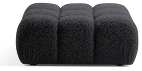 Antracytowy podnóżek modułowy z materiału bouclé Bellis – Micadoni Home