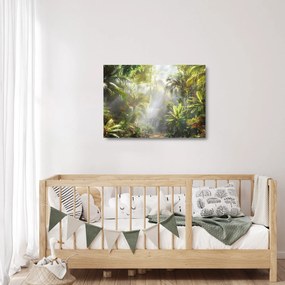 Obraz na szkle - Tropikalny las deszczowy (70x50 cm)