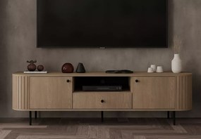 Szafka RTV Opunio 2 – 2 fronty, 1 szuflada, półka zewnętrzna, nowoczesny design