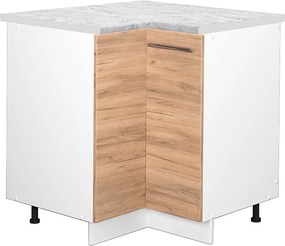 Szafka narożna złoty dąb energetyczny 80.5x60x82 fame-line