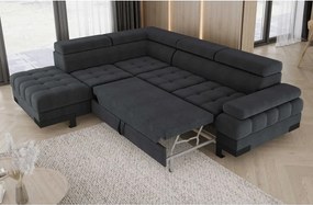 Narożnik SELVA L z funkcją spania i pojemnikiem Lewostronny w tkaninie AUSTIN 20 WERSAL