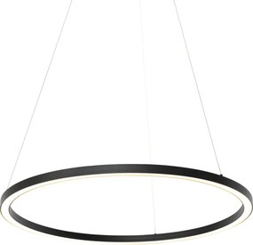 Inteligentna lampa wisząca czarna 80 cm z LED i RGBW - Girello