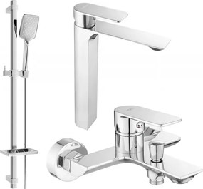Mexen Alexa DQ62 zestaw wannowy, chrom - 71213DQ62-00