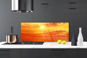 Panel Szklany Słoneczny Blask nad Morzem