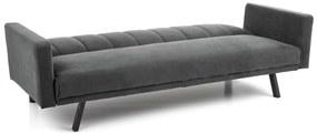 Sofa rozkładana ARMANDO VELVET szara HALMAR