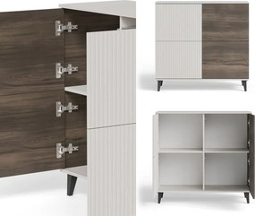 Komoda z ryflowanym frontem Random 2 KM-2 Halmar