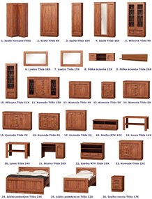 Lustro na ścianę 70x100 w ramie dąb stuletni K8-W75