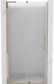 Mexen Velar L drzwi prysznicowe rozsuwane 90 cm, szron, złote - 871-090-003-31-50