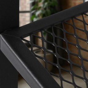 Stolik Kawowy CARTER 60 cm Dąb Rustykalny/Czarny Nowoczesny Loft