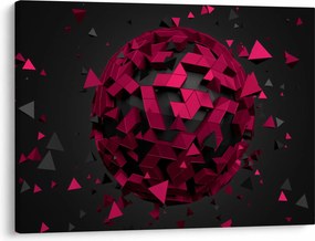 Obraz abstrakcji 3D (70x50 cm)
