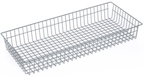 Kosz druciany do regału, 886 x 386 x 120 mm