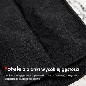 HOMCOM Fotel relaksacyjny z krzesłem bujanym i regulowanym podnóżkiem Komfortowy odpoczynek | Aosom PL