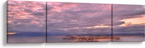 Obraz - Zmierzch nad miastem (170x50 cm)