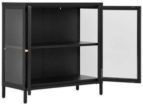 Czarna metalowa witryna 80x80 cm Dalby – House Nordic