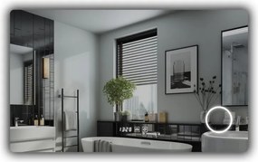 IREDA Lustro łazienkowe z oświetleniem LED, 80 x 60 cm