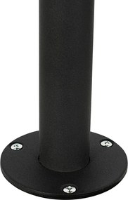 Nowoczesna latarnia czarna z przezroczystym szkłem 104 cm IP44 - Sfera