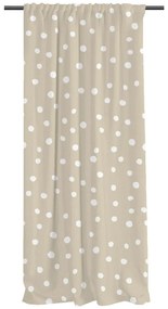 Beżowa zasłona dziecięca 250x110 cm Dots from the Forest – Butter Kings