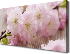 Obraz canvas Subtelne Płatki na Gałązce