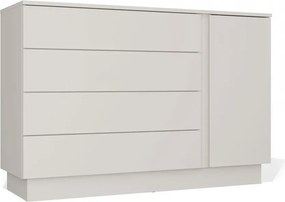 Kaszmirowa komoda z 4 szufladami i szafką A3-E44