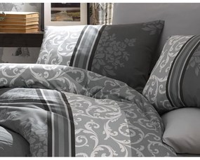 BedTex Bawełniana pościel Natura szara, 220 x 200cm, 2 szt. 70 x 90 cm