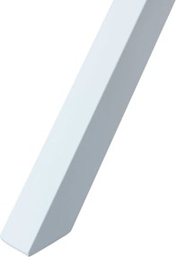 Stół ogrodowy aluminiowy biały 150x90x75 cm trwały blat kompozyt drewniany