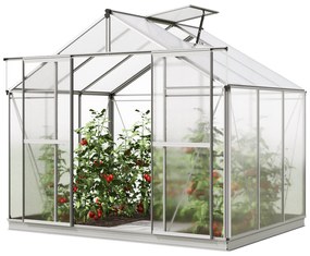 GFP 2,56 x 1,92 cm Szklarnia, w tym zestaw specjalny - XL, 6 mm dwuwarstwowe płyty - (GFPV00738)