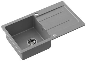 Samona - Zlewozmywak kuchenny SAMONA 77x44 cm granit/szary
