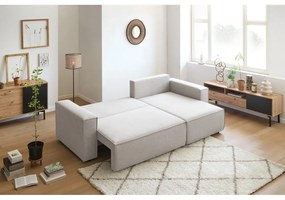 Beżowy rozkładany narożnik (strona zmienna) Nihad – Bobochic Paris