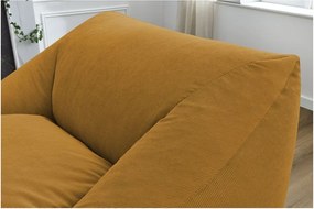 Żółty sztruksowy worek do siedzenia Lilibet – Bobochic Paris