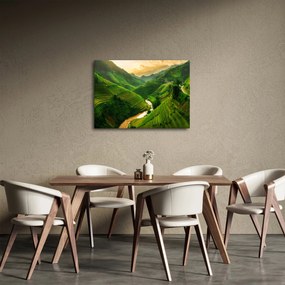 Obraz - Tarasy ryżowe Mu Cang Chai (70x50 cm)