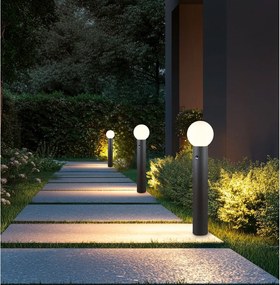 Lampa zewnętrzna typu słupek z czujnikiem ruchu ø 18 cm Mures – Trio