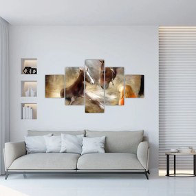 Obraz - Witaj na świecie, źrebaku (125x70 cm)