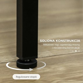 HOMCOM Zestaw barowy stół z hokerami 5 części industrialny kompaktowy rustykalny do kuchni i jadalni | Aosom PL