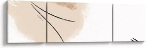 Obraz - Biała abstrakcja (170x50 cm)