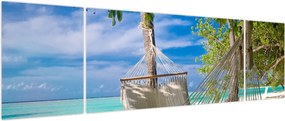 Obraz - Hamak na plaży (170x50 cm)