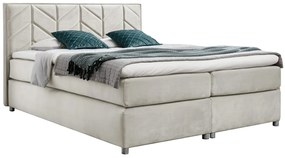 Kremowe łóżko kontynentalne 5 rozmiarów W3-T13